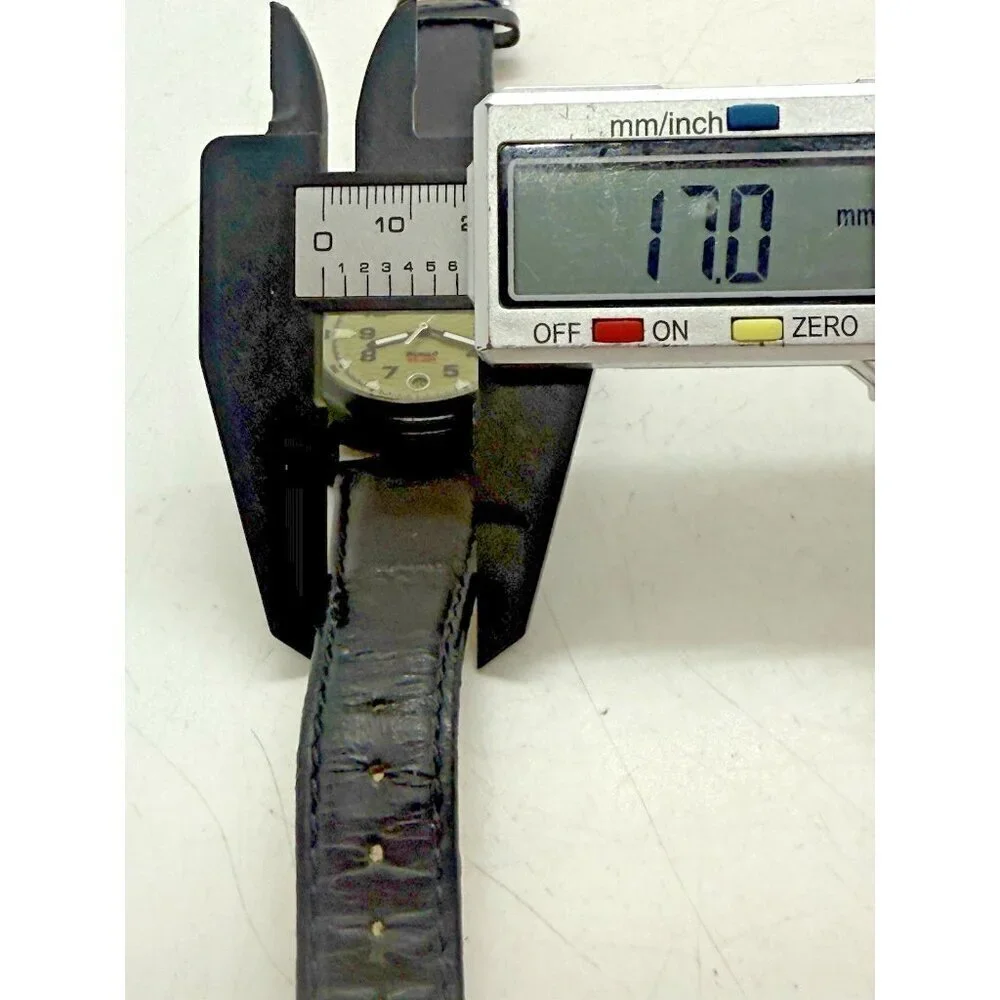 Timex Expedition Indiglo Men's Field Metal Watch Date Black Leather Band T47012